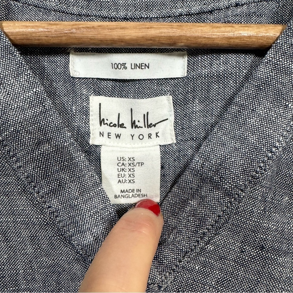 Nicole Miller Linen Chambrey dress - Picture 5 of 5